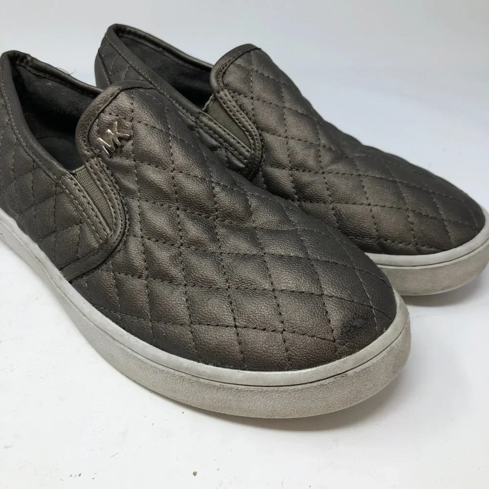MICHAEL Michael Kors Ivy Sage Pewter Quilted Shoes